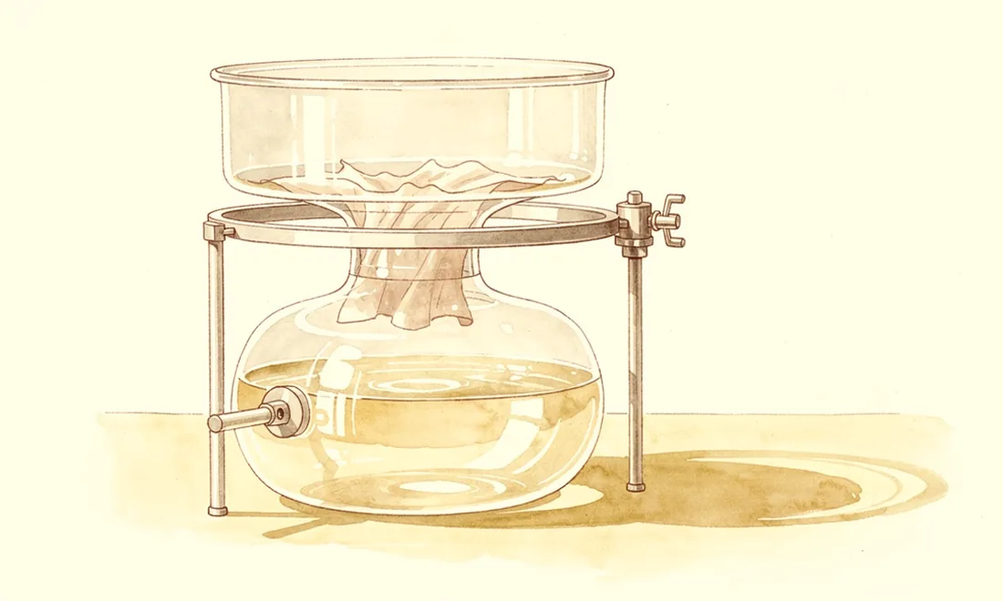 Glass diffusion chambers holding a thin membrane between upper and lower compartments
